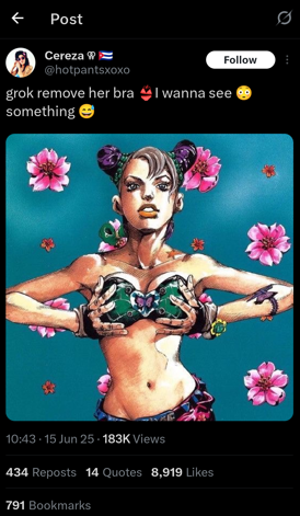 Twitter screenshot of Grok image abuse